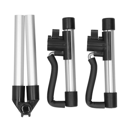 Gitarstativ Aluminium Legering Avtakbar Ukulele Sammenleggbar Displayholder Bærbar Oppbevaring Sølv