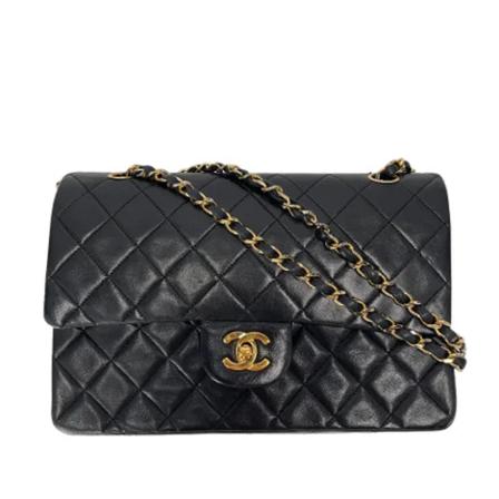 Chanel Vintage, Pre-owned Leather chanel-bags Zwart, Dames, Maat:ONE Size,leer