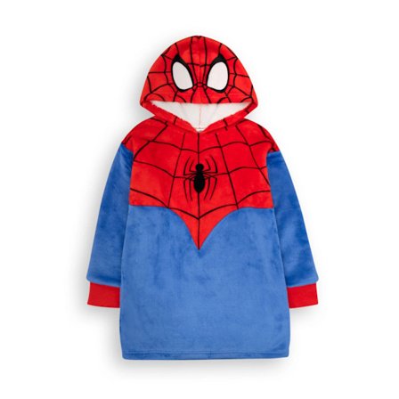 Spider-Man Boys Hoodiefilt 6-8 år Blå/Röd