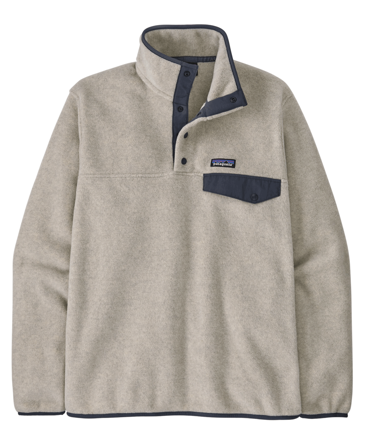 Patagonia M's LW Synch Snap-T P/O Oatmeal Heather w/Smolder Blue