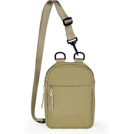 Sling Bag miehille ja naisille, vedenpitävä rintalaukku, mini hengittävä Crossbody olkalaukku, kevyt olkalaukku matkustamiseen, retkeilyyn, pyöräilyyn