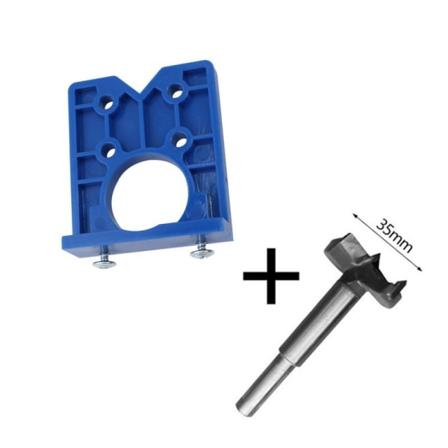35 mm Hengselboringsjigg Snekkerhullboringsveiledning Lokalisatorfeste Aluminiumlegering Hullåpner Mal Dører Skap