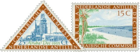 Hollandske Antiller - 1955 - NVPH 255-256 - Postfrisk