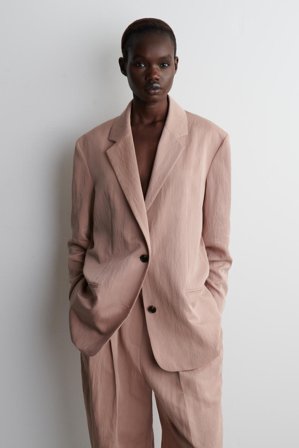 COS Women's Oversized Fluid Blazer in Pink