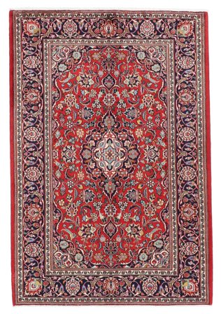 137X200 Tapis D'orient Kashan Fine Rouge Foncé/Rouge (Laine, Perse)