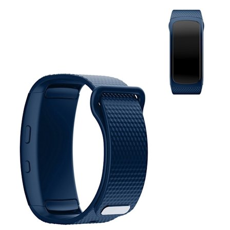 Samsung Gear Fit2 simple silicone watch band - Dark Blue Size: S
