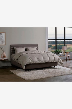 Tempur - Påslakan satin luxe jacquard - Beige - Påslakan - Från Homeroom