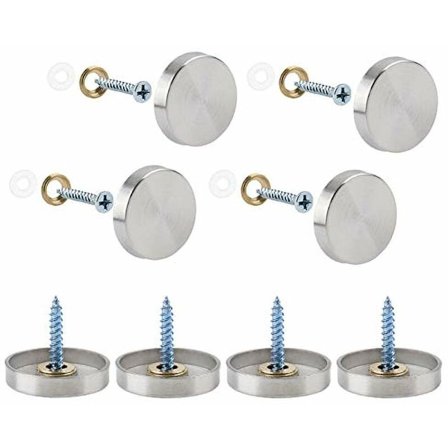 20 sæt spejlskruer, 25mm rustfrit stål spejlsøm med dekorative hætter, T-Audace