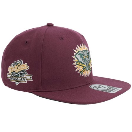 47 Brand - MLB Rød snapback Caps - Hatstore Exclusive x Oakland Athletics World Series Dark Maroon Snapback @ Hatstore