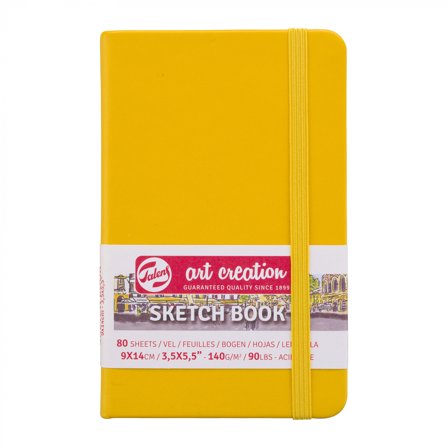 Art Creation Sketchbook Pocket Golden Yellow