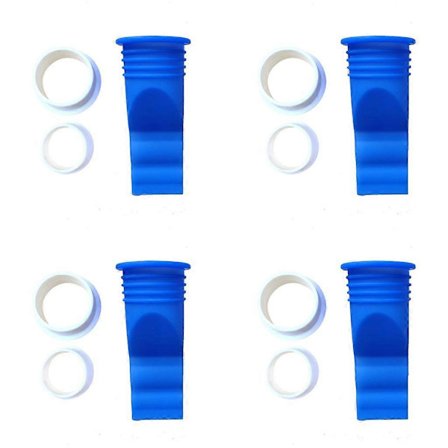 Flerfärgad Justerbar Avloppsbackventil Kontrollventil Silikon Golvbrunn Sifon för Toalett Badrum Kök Rörledning (Blå)