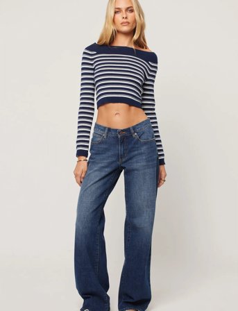 ABRAND 99 Low Wide Tall Paigepaige - Blue - 22