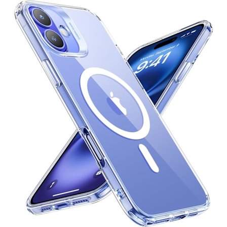 iPhone 16 Skal, MagSafe-kompatibelt, Militärklassat Stöttåligt Skydd, Magnetiskt Skal för iPhone 16, Klassiskt Hybridskal