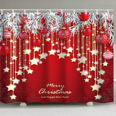 Julebrusbadforhæng Ren Julemand 180 x 180 cm Badekar C