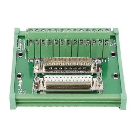 Db25 D Sub Han & Hun Header Breakout Board Terminal Board Din Skinne Montering Interface Modul