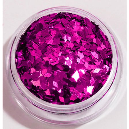 Negleglitter - Rhombus/Diamanter - Lilla - 8ml - Glitter