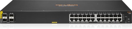 Hewlett Packard Enterprise HPE Aruba 6000 24G Class4 PoE 4SFP 370W Switch - switch - 24 porter - Styrt - rackmonterbar
