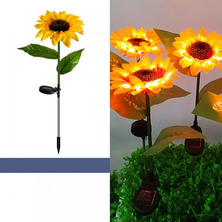 Udendørs solcellelamper, 1 pakke solcellelamper til haven, vandtætte skiftende udendørslamper - Større solpanel til dekoration af have, terrasse, 