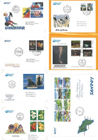 Færøerne 1980-2006 - Samling af FDC'er i 2 album