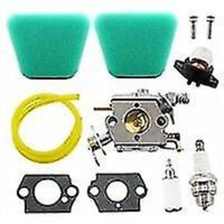 Ln-forgasser med luftfilter, bensinfilter, bensinslange for Partner 350 351 370 371 390 420 Poulan 2050 2055 2115 2150 2175 2250 McCulloch M