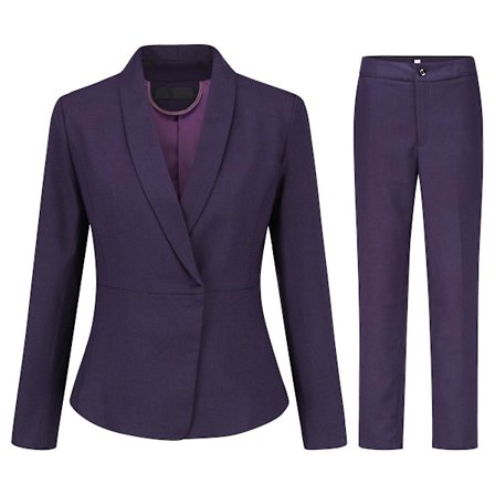 Yynuda Dame 2-delt Kontorjakke Slim Fit Business Dress (jakke + bukse)