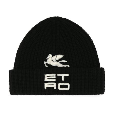Etro, Beanies Zwart, Dames, Maat:ONE Size
