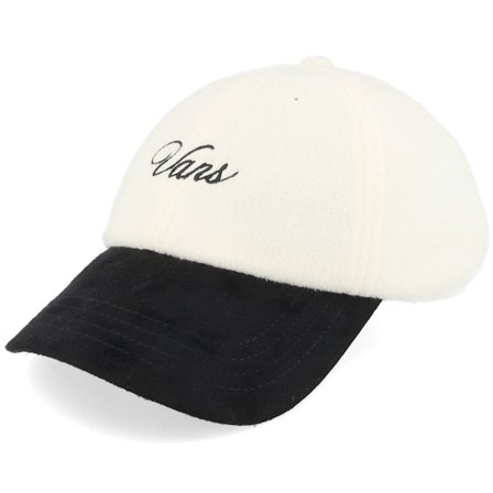 Vans - Wit unconstructed Cap - Script Curved Bill Jockey Marshmallow Dad Cap @ Hatstore