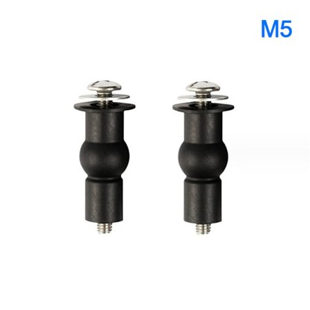 2 pakke toalettseteskruer Hengsler Ekspanderende gummi Topp Bunn Nu