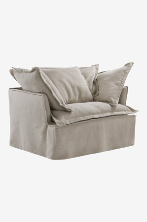 Jotex - Lenestol Linen beige - GARDANNE - Kjøp Lenestoler hos Jotex