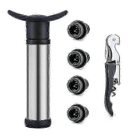 SMTX f26 Vakuumvinpump med luftare & förslutningsbevarare - Svarta lock (1 set)