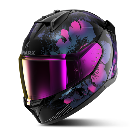 Shark D-Skwal 3 Mayfer Integralhjälm Svart/Violett/Glitter S