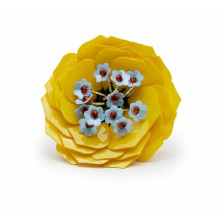 La DoubleJ, Blossom Ring Geel, Dames, Maat:ONE Size