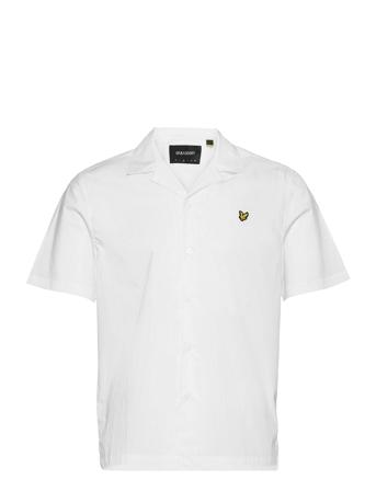 Resort Shirt Kortärmad Skjorta Vit Lyle & Scott