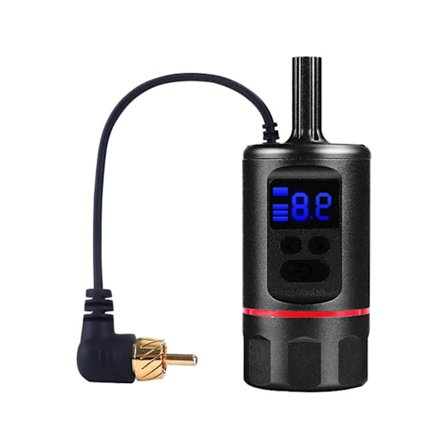 Tatoveringspen Batteri LCD-skærm RCA-interface Stik Trådløs Strømforsyning