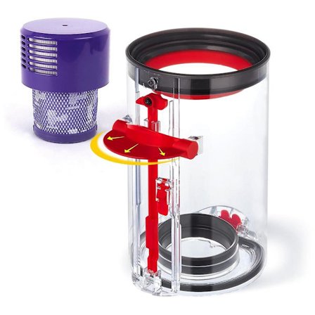 Opgraderet støvbeholder til V10 Sv12-støvsugerbeholder, udskiftning af beholder til V10-beholder Varenr. 969509