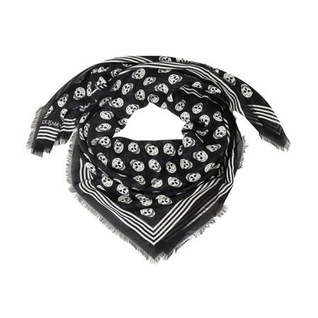 Alexander Mcqueen - Halsdukar - Svart - Herr - Storlek: One Size, Herr, Storlek: ONE SIZE