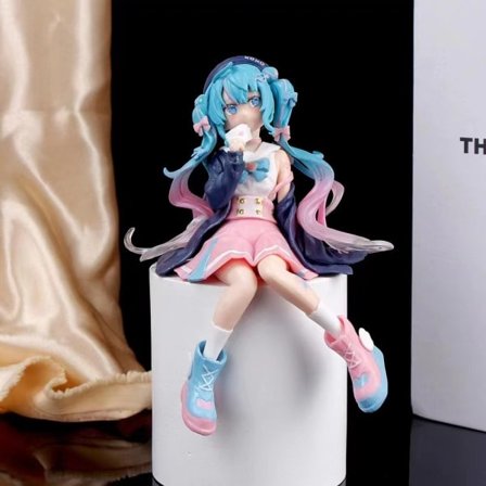 IC 14cm Miku Actionfigur Virtuell Sångare Kawaii Flickor PVC Samla