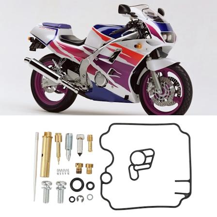 18 deler Motorsykkel Forgasser Reparasjonssett Erstatning for FZR250R 3 LN med 5CT9 Nål
