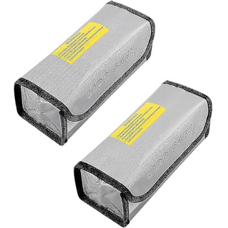 2 st. Litiumbatteri Explosionssäker Väska Högtemperatur Batteri Brandsäker Väska