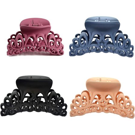 4 st hårklämmor hårklo klor hårklämmor hårtillbehör enfärgade H