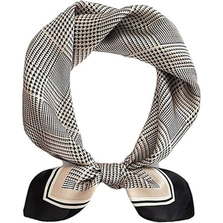 Moteriktig hårtørkle for kvinner, lett silkeaktig følelse, hodeskjerf, firkantede bandanaer 70 x 70 cm