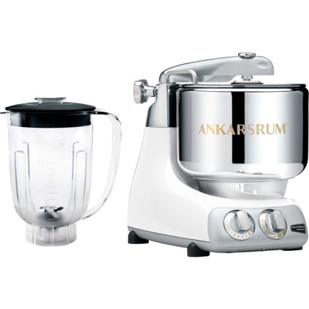 Ankarsrum Assistent AKM 6230 røremaskine + blender, glossy hvid | KitchenOne
