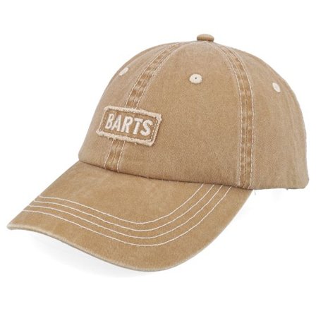 Barts - Beige unconstructed Keps - Daran Cap Sand Dad Cap @ Hatstore