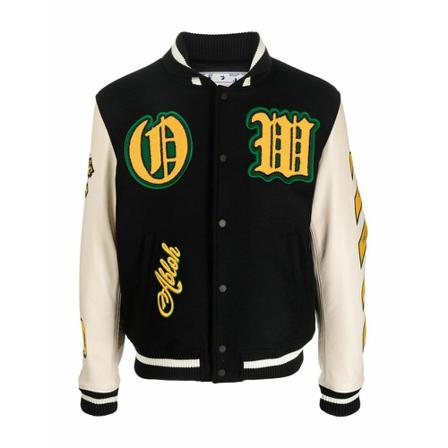 Off White - Bomberjackor - Svart - Herr - Storlek: Xl, Herr, Storlek: XL