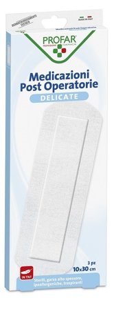 Medicazione Post Operatoria Sterile Garza Antiaderente 10x30 cm 3
