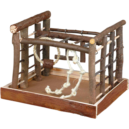 Trixie - Lekeplass brun 35 x 29 x 25 cm - Fugl - Fugleleker - Aktivering - ZOO.no