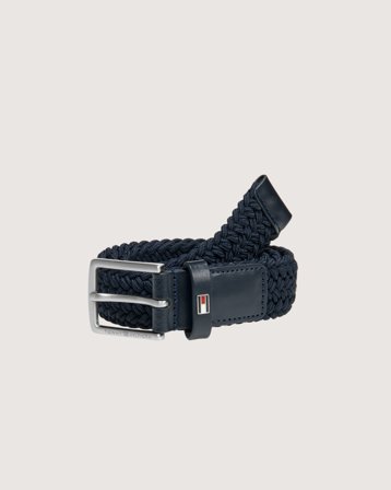 Tommy Hilfiger BRAIDED ELASTICATED BELT Blå Skärp/Bälten Kille - Kids Brand Store