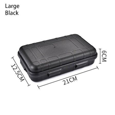 1st Reseförvaringslåda Överlevnadslåda STOR SVART STOR SVART