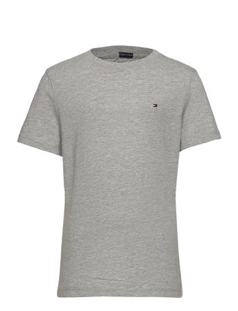 Boys Basic Cn Knit S/S T-shirts Short-sleeved Grå Tommy Hilfiger