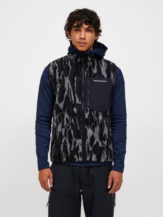 Graphic Pile Vest Men